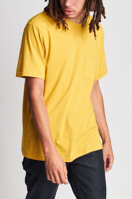 Basic S/S Pocket Tee - Nugget Gold