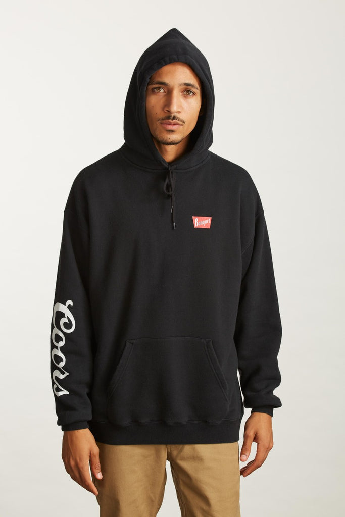 Brixton Banquet Hood Fleece - Black