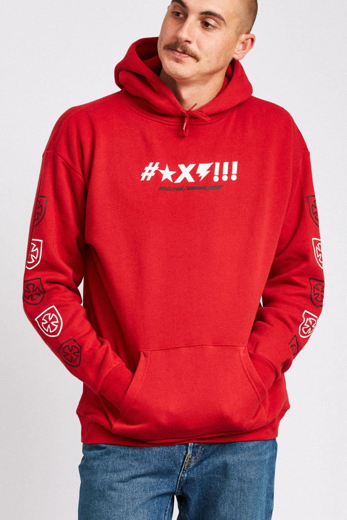 Brixton Shine Hood Fleece - Red