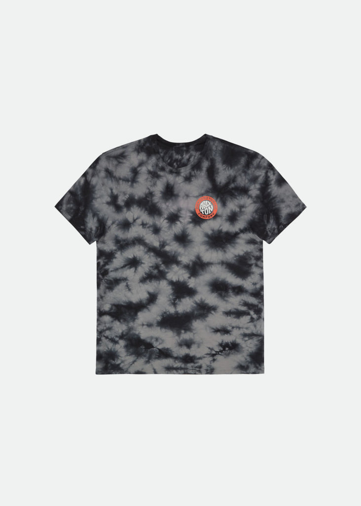 Brixton Tab S/S Tailored Tee - Black Tie Dye