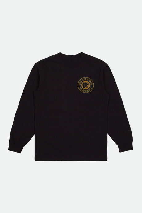 Boys Forte L/S Standard Tee -  Black