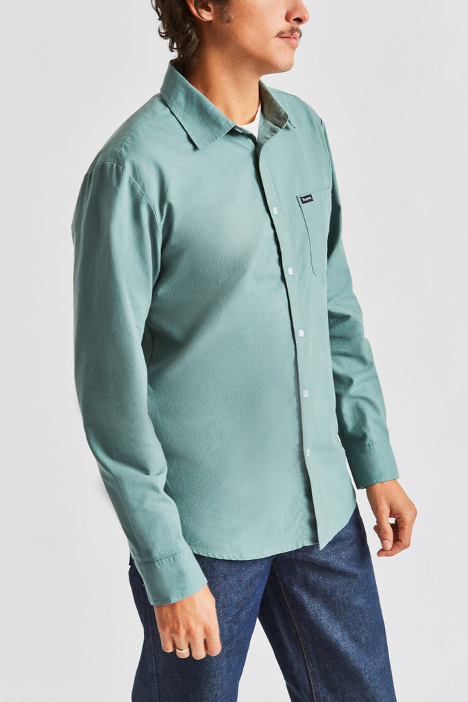 Brixton Charter Oxford L/S Woven - Jade