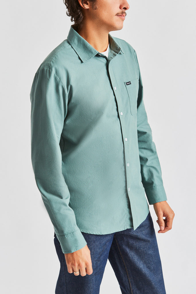 Brixton Charter Oxford L/S Woven - Jade