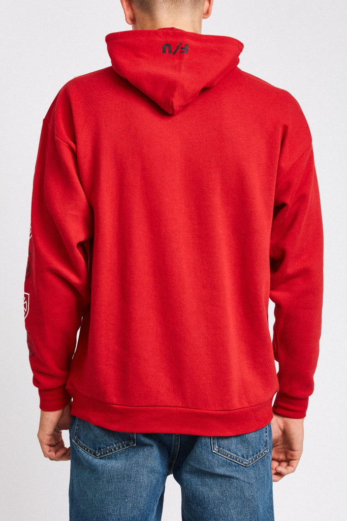 Brixton Shine Hood Fleece - Red