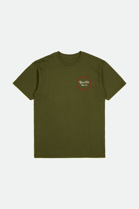 Boys Wheeler S/S Standard Tee -  Army Green