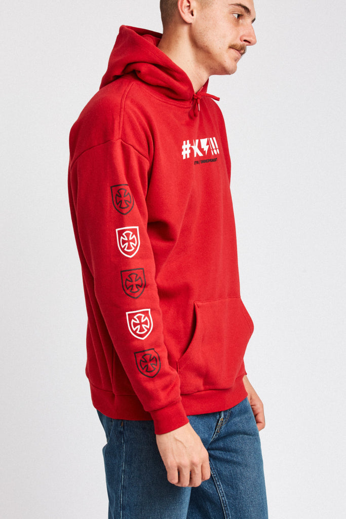 Brixton Shine Hood Fleece - Red