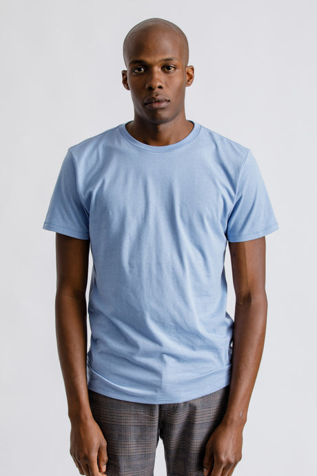 Basic S/S Premium Tee - Casa Blanca Blue