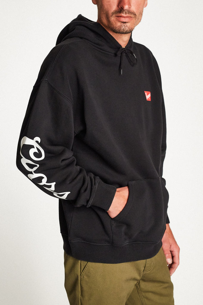 Brixton Banquet Hood Fleece - Black