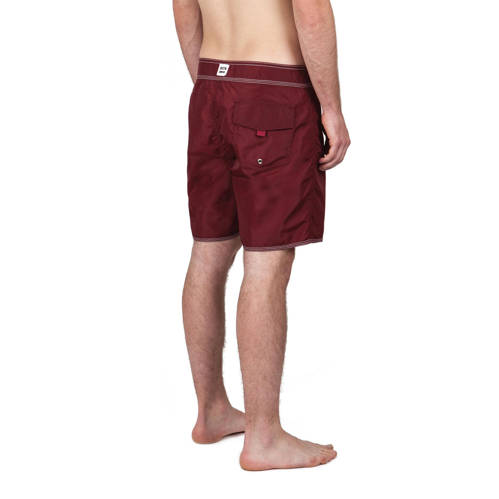 Brixton Bering II Trunk - Burgundy/White