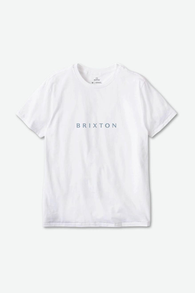 Brixton Alpha Line S/S Relaxed Tee - White Garment Dye