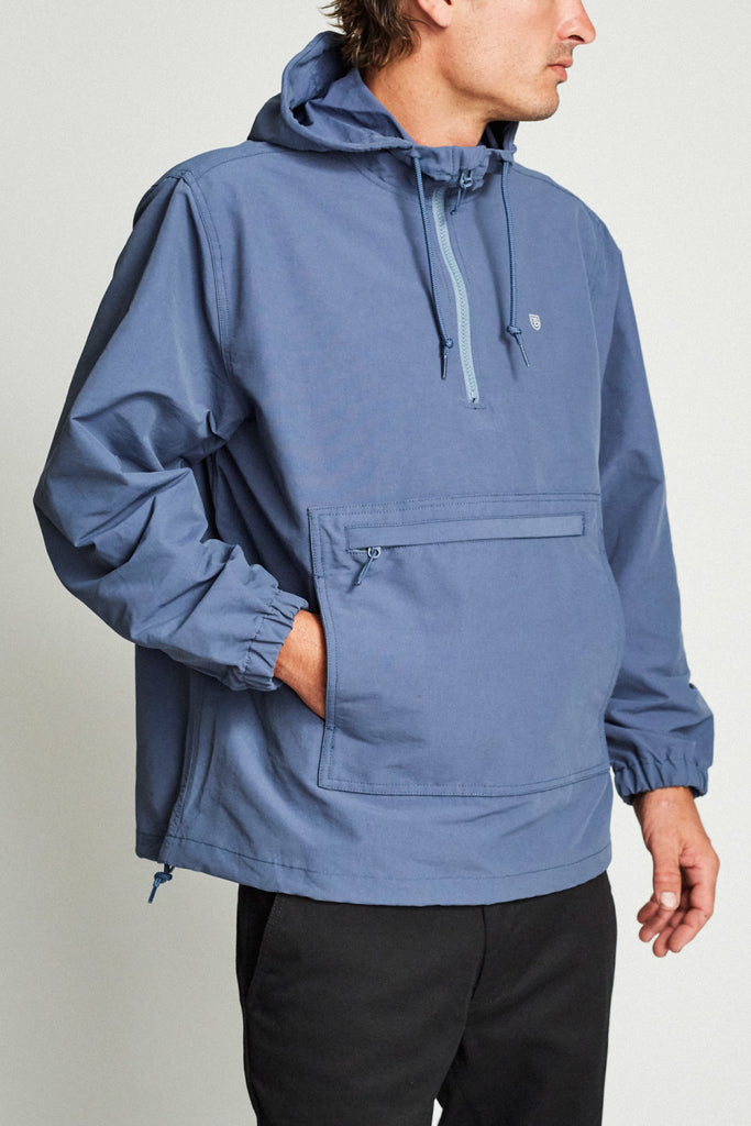 Brixton Patrol Anorak Jacket - Dusty Blue