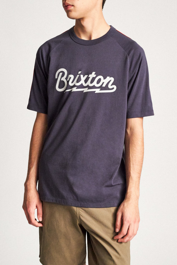 Brixton Dory S/S Knit - Washed Navy