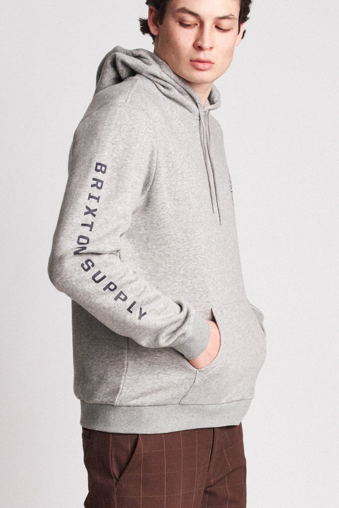 Brixton Oath II INTL Hood Fleece - Heather Grey