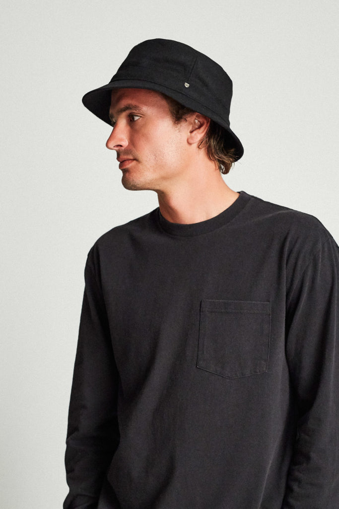 Brixton Burroughs Bucket Hat - Black