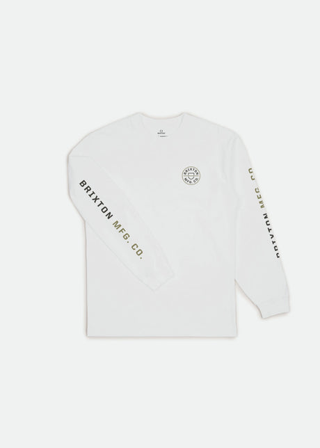 Crest L/S Standard Tee - White