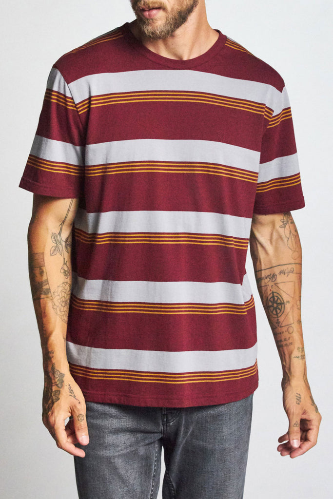 Brixton Hilt S/S Knit - Maroon