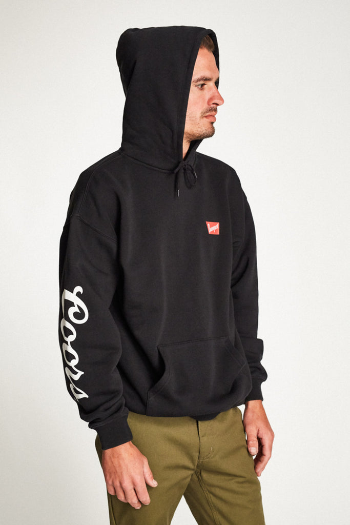 Brixton Banquet Hood Fleece - Black