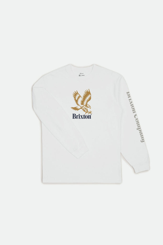 Brixton Descent III L/S Standard Tee - White