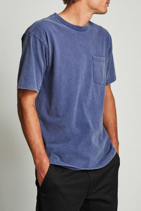 Basic S/S Standard Pocket Tee - Deep Blue