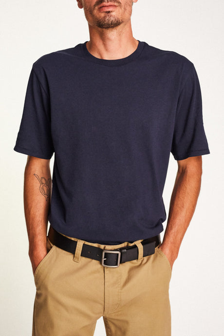 Basic S/S Premium Tee - Navy