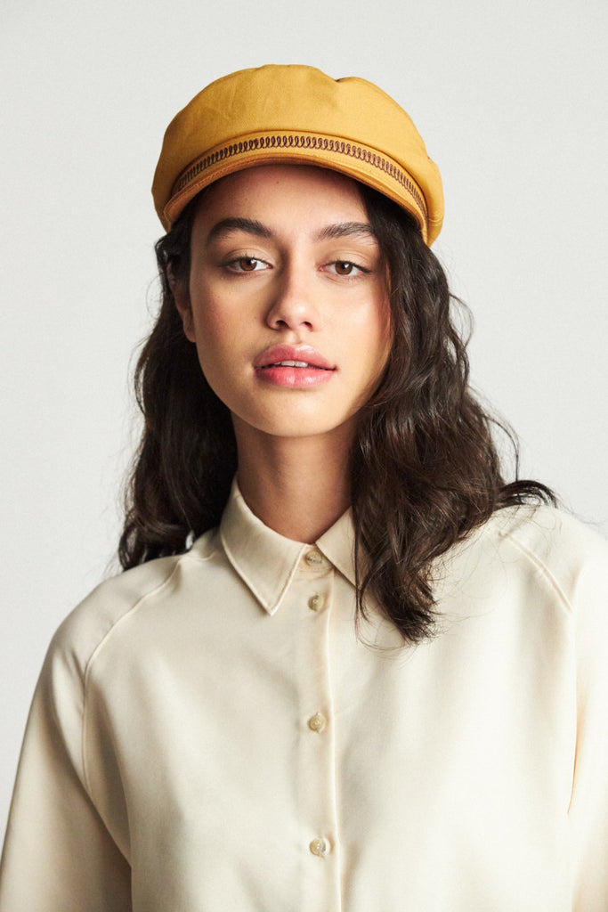 Brixton Fiddler Embroidered Cap - Nugget Gold