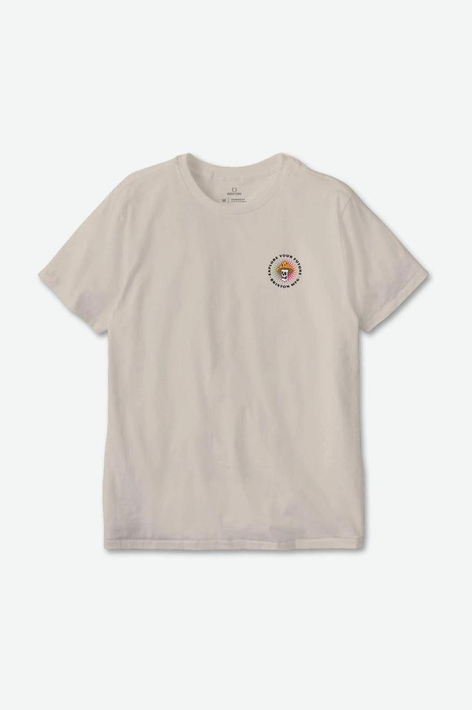 Brixton Future S/S Relaxed Tee - Cream Garment Dye