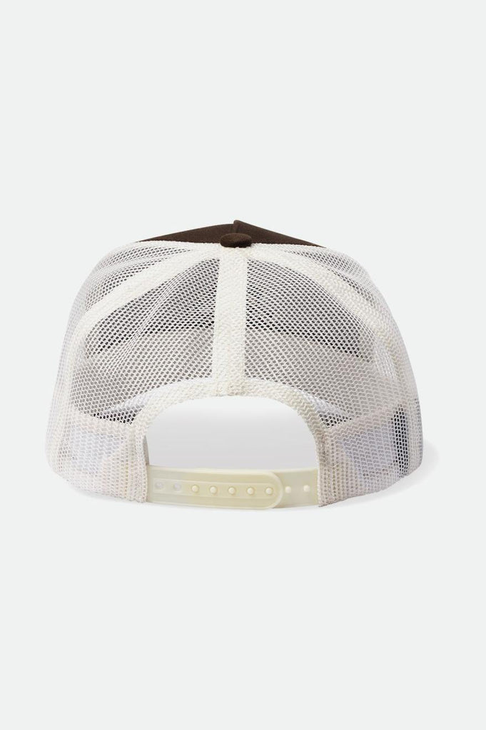 Brixton Earlston Netplus MP Trucker Hat - Dark Earth/Off White