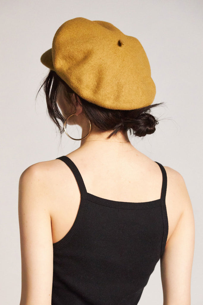 Brixton Audrey Brim Beret - Maize