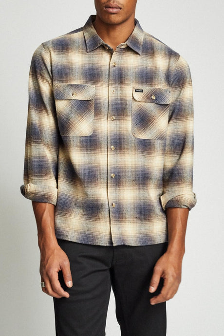 Archie L/S Flannel - Blue/Brown