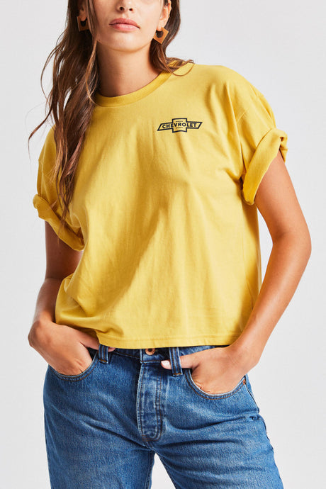 Bowtie S/S Boxy Tee - Impala Yellow