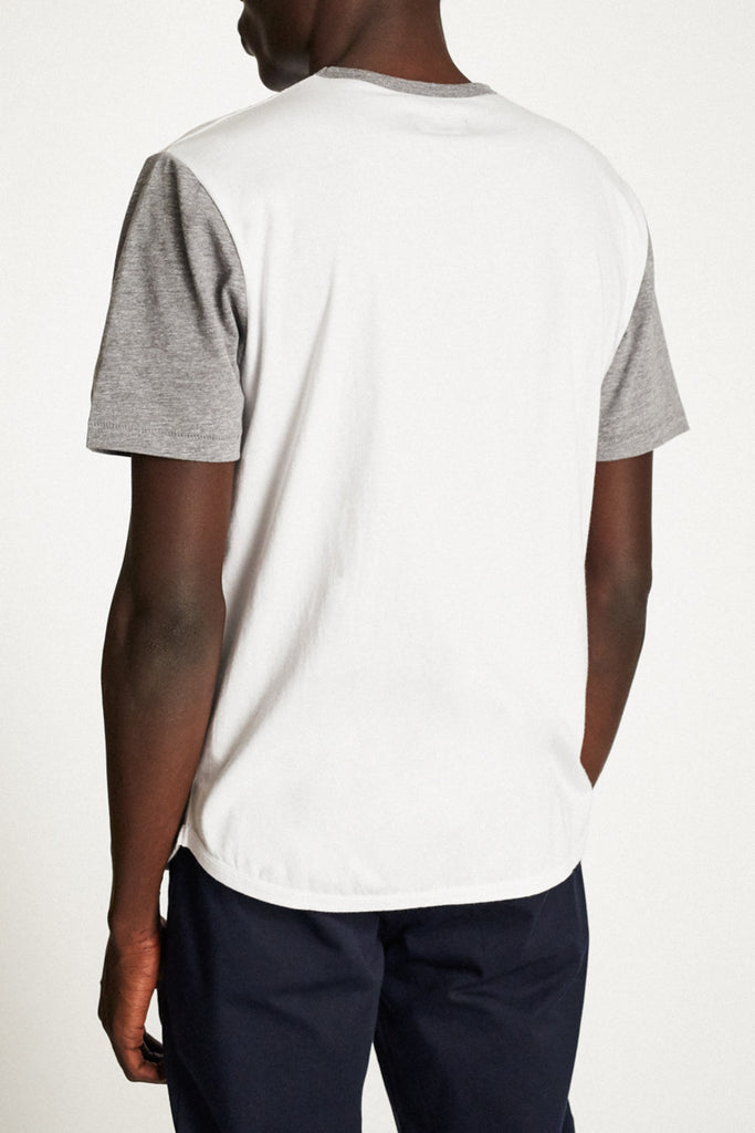 Brixton Forte III S/S Knt - White/Heather Grey