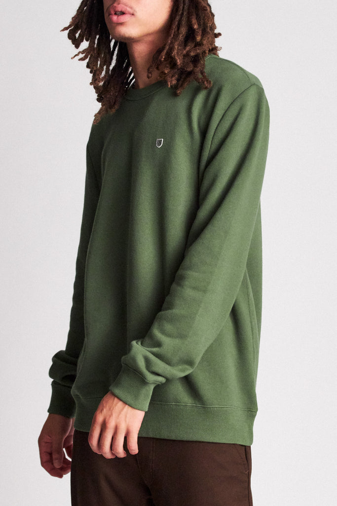 Brixton B-Shield Crew Fleece - Leaf