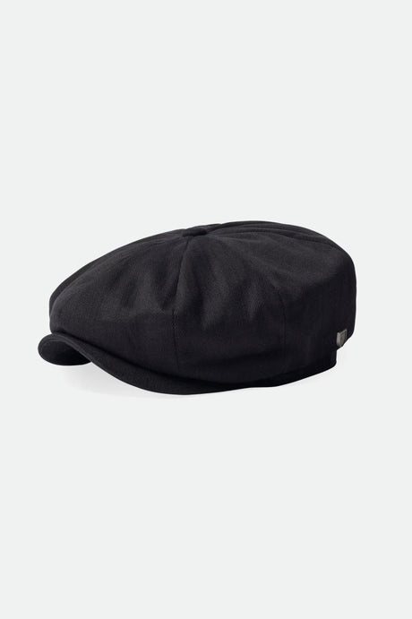 Brood Baggy Newsboy Snap Cap - Black