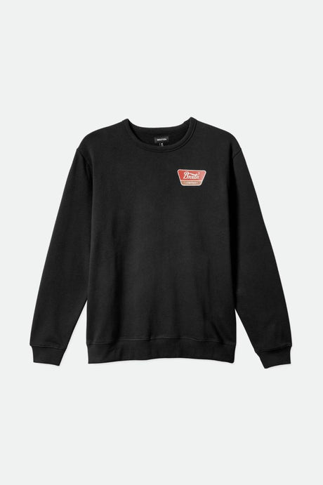 Linwood Crew - Black/Mars Red