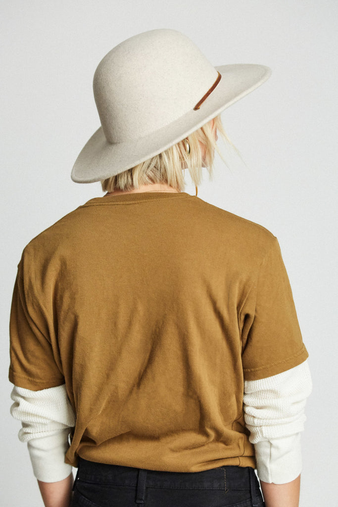 Brixton Tiller Hat - Heather Stone