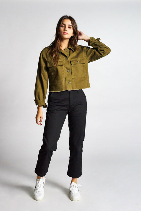 Abbott L/S Overshirt - Olive