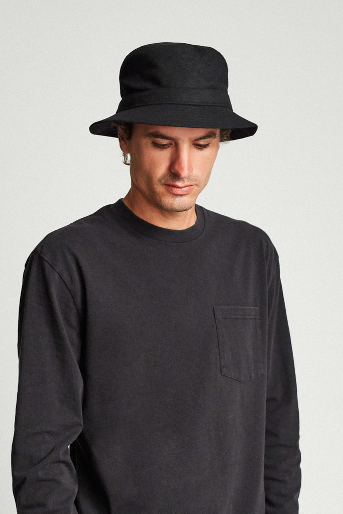 Brixton Burroughs Bucket Hat - Black