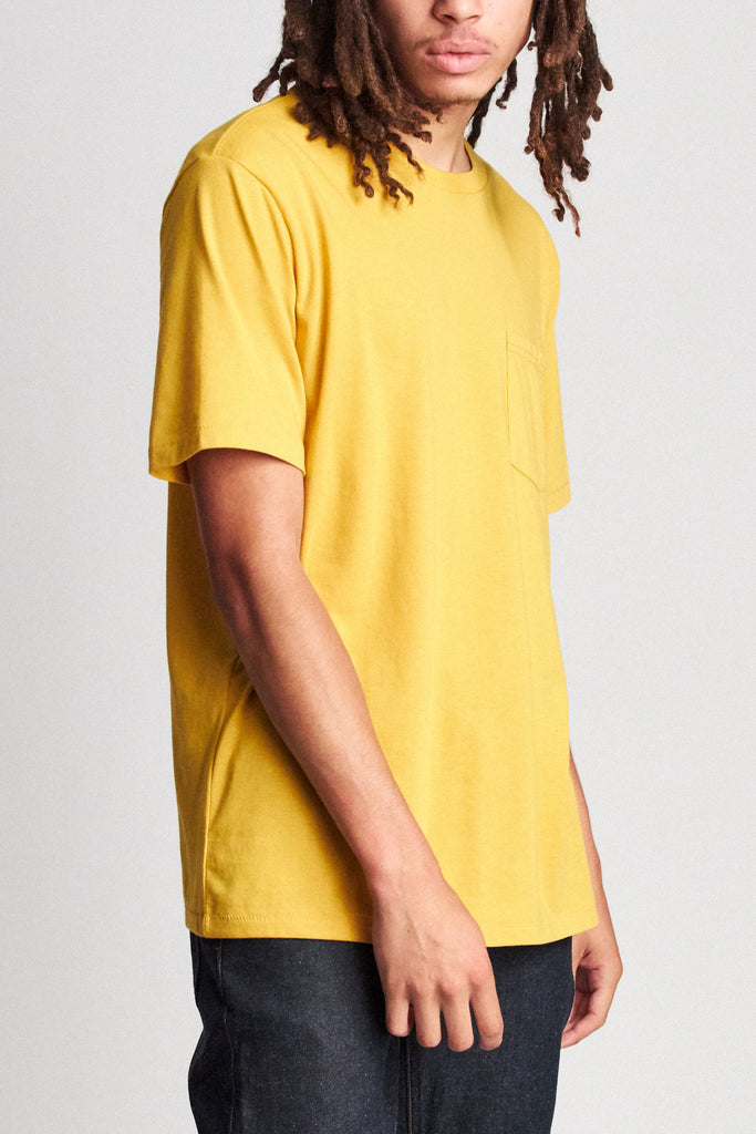 Brixton Basic S/S Pocket Tee - Nugget Gold