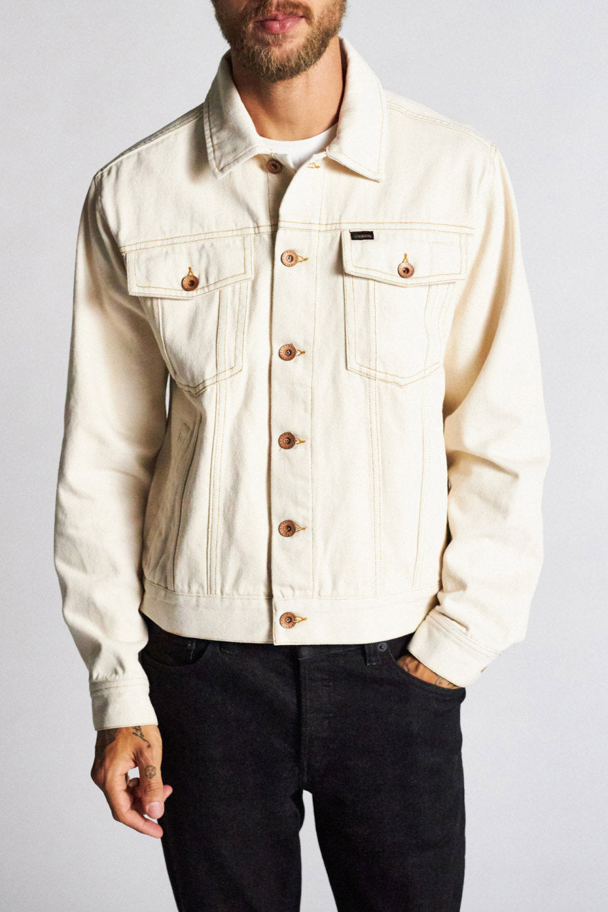 Cable Denim Jacket - Vanilla