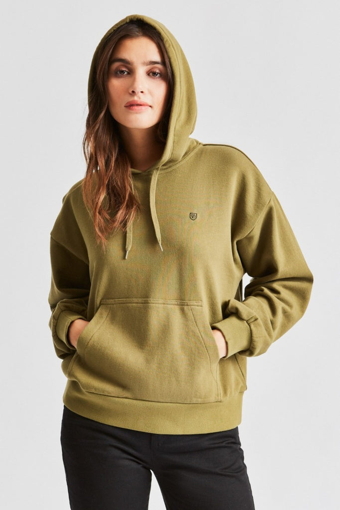 Brixton Vintage French Terry Hood - Washed Olive