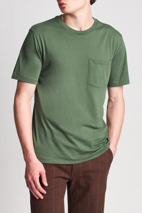 Basic S/S Pocket Tee - Leaf