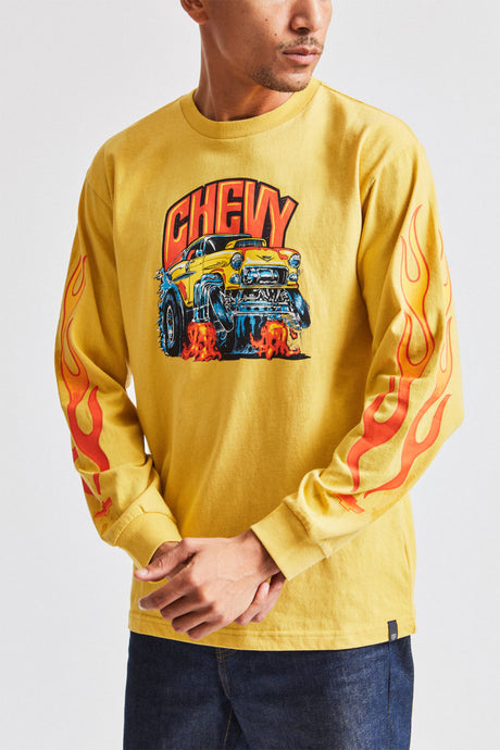 55 Heavy L/S Standard Tee - Impala Yellow