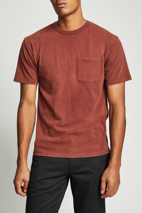 Basic S/S Standard Pocket Tee - Chestnut