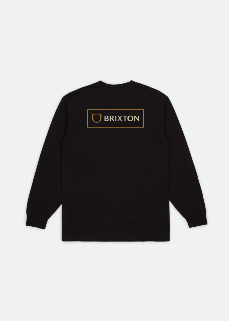 Brixton Alpha Block L/S Standard Tee - Black