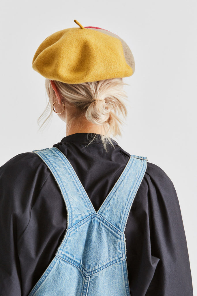 Brixton Audrey IV Beret - Sunset Yellow