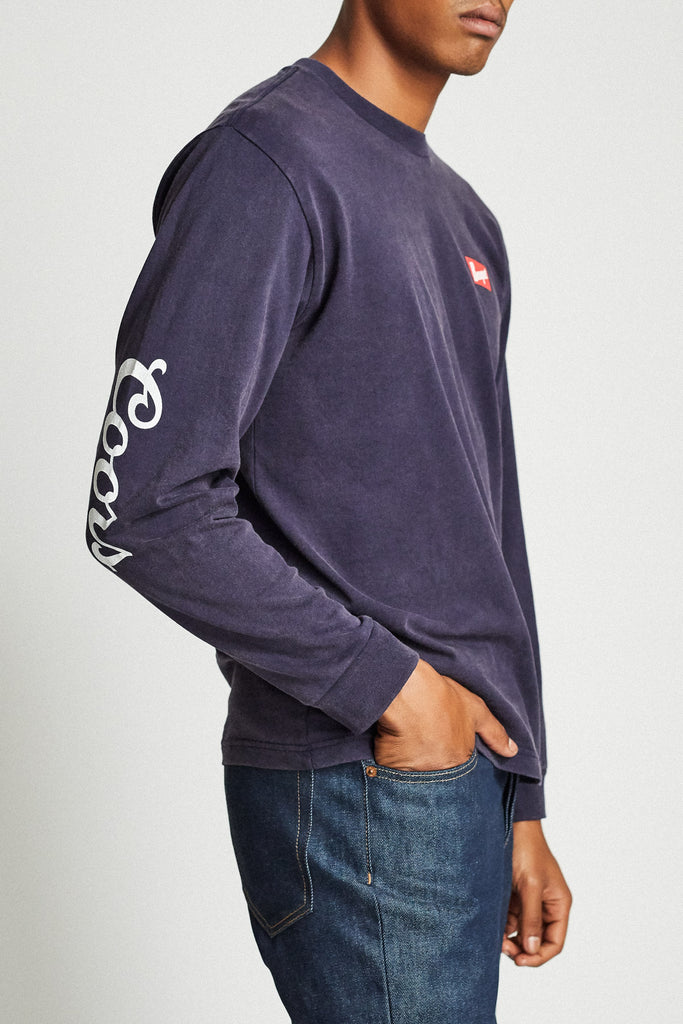 Brixton Banquet L/S Standard Tee - Navy