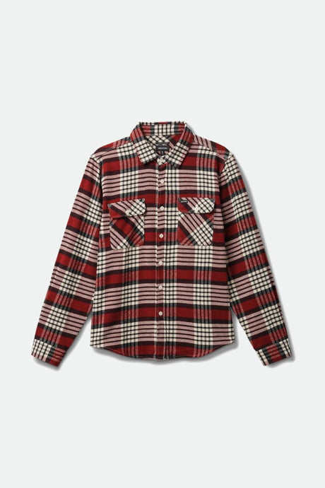 Bowery L/S Flannel - Island Berry/Whitecap/Black