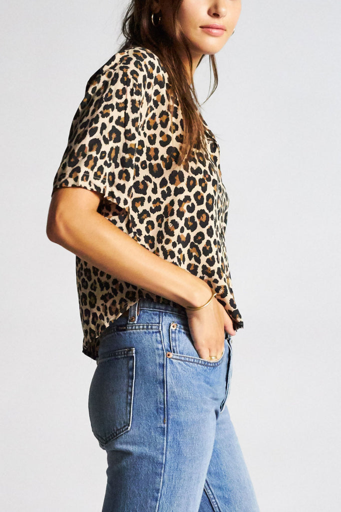 Brixton Naomi S/S Woven - Leopard