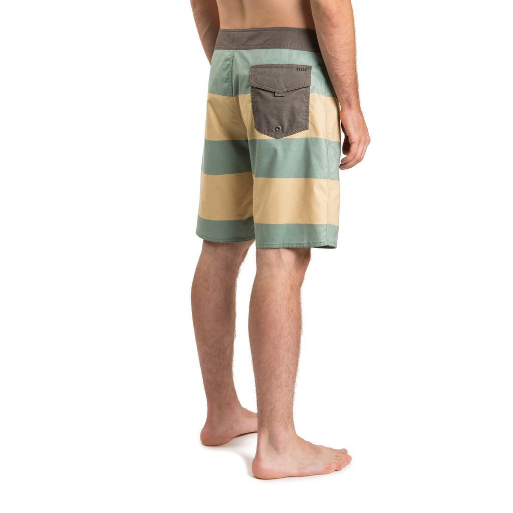 Brixton Barge Stripe Trunk - Green Bay