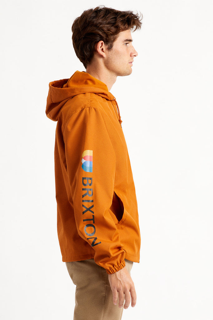 Brixton Claxton Alton Zip Hood Jacket - Caramel